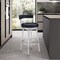 Armen Living Titana 26" Counter Height Swivel Black Faux Leather and Brushed Stainless Steel Bar Stool 840254335110 - alternate 6